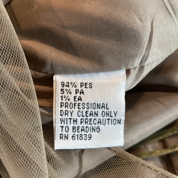 Teri Jon Bronze Formal Gown, Size 10 altered to size 6. - Picture 10 of 10